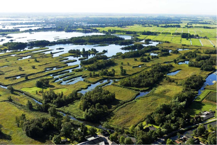 drone shot van stuk land